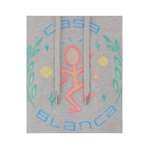 Casablanca Logo Printed Drawstring Hoodie
