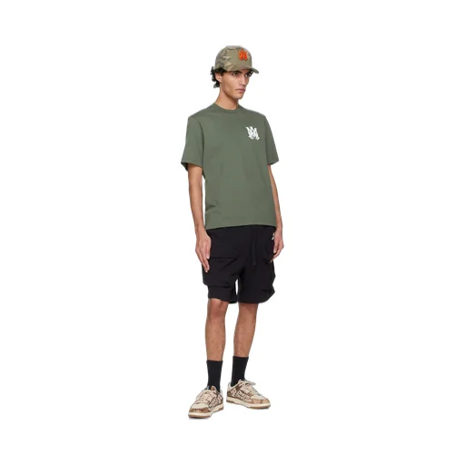 Amiri Ma Logo Printed Crewneck T-Shirt