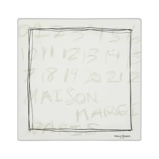 Maison Margiela Scribbled Numerical Foulard