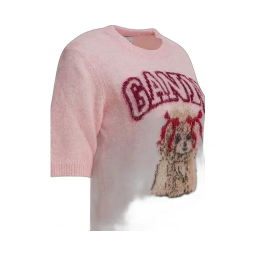 Ganni Graphic Knitted T-Shirt