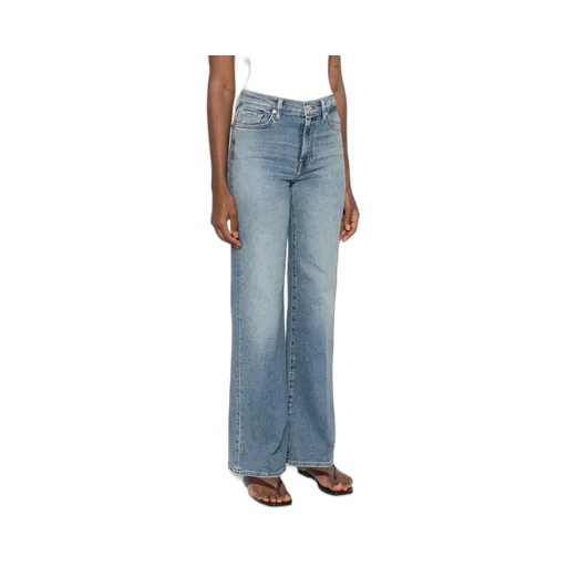 Wide-Leg Pants With Belt Loops