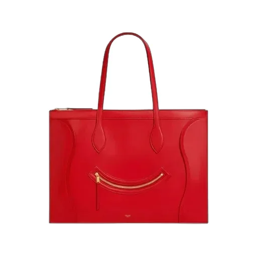 Flat Cabas New Luggage In Glossy Calfskin