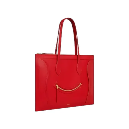 Flat Cabas New Luggage In Glossy Calfskin