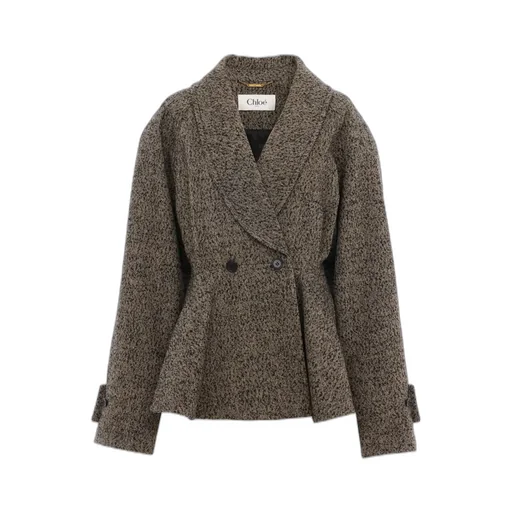 Chlo Double-Breasted Short Riding Coat