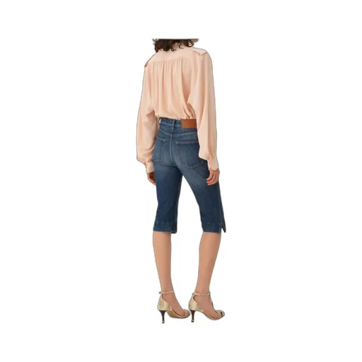 Chloé Gathered Long-Sleeve Blouse