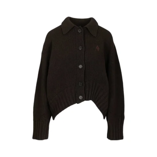 The Attico Ribbed Knit Cardigan
