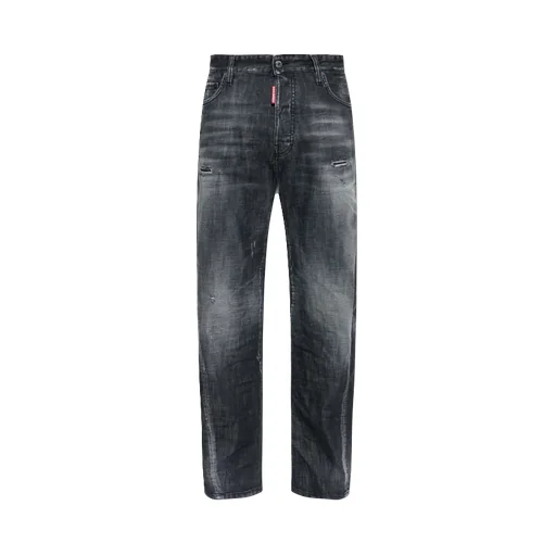 Dsquared2 Logo-Patch Distressed Jeans