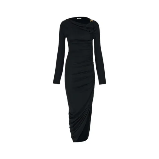 Ferragamo Long Sleeve Draped Dress