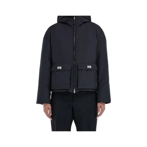 Ferragamo Zip-Up Hooded Padded Jacket