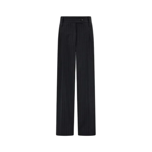 Ferragamo Pinstriped Straight Leg Trousers