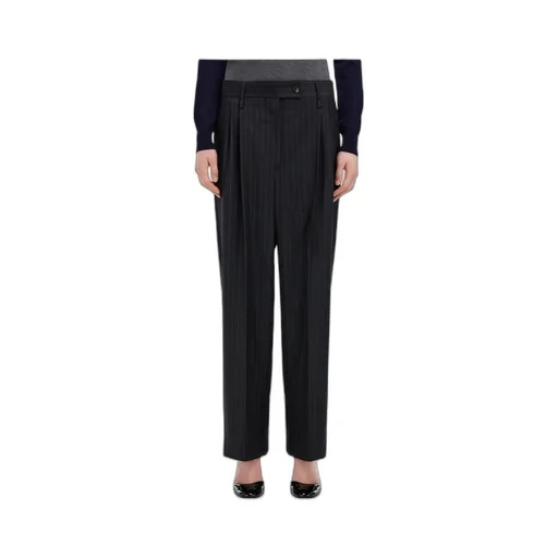 Ferragamo Pinstriped Straight Leg Trousers
