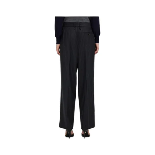 Ferragamo Pinstriped Straight Leg Trousers