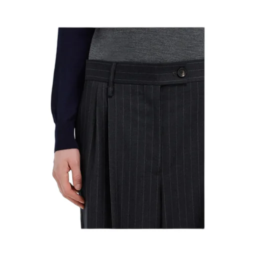 Ferragamo Pinstriped Straight Leg Trousers