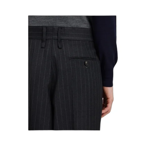 Ferragamo Pinstriped Straight Leg Trousers