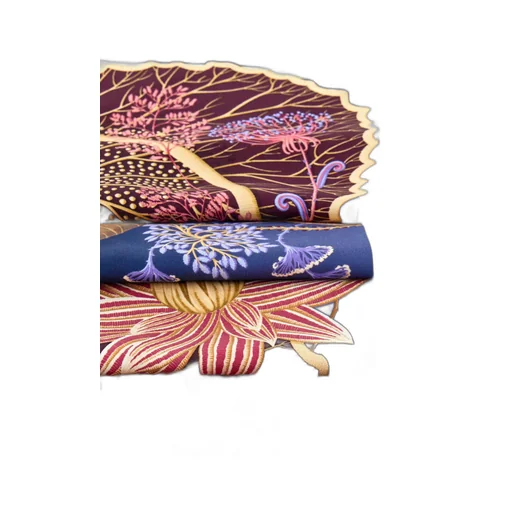 Water Lilies Print Silk Scarf