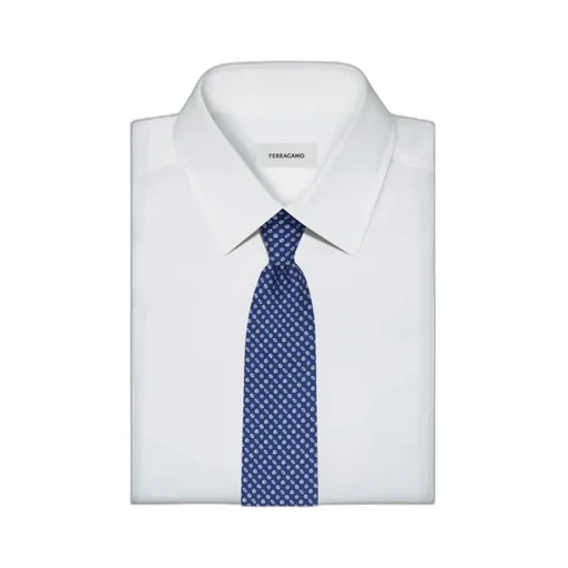 Ferragamo Logo Detailed Printed Tie