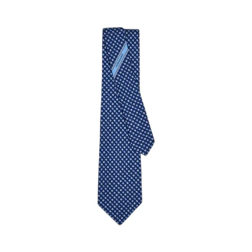 Ferragamo Logo Detailed Printed Tie