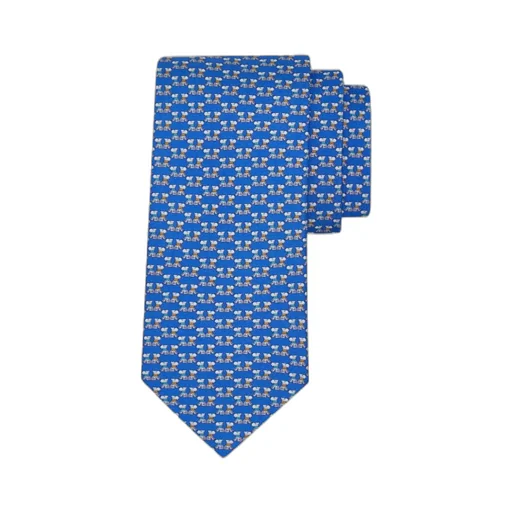 Ferragamo Terrier Printed Tie