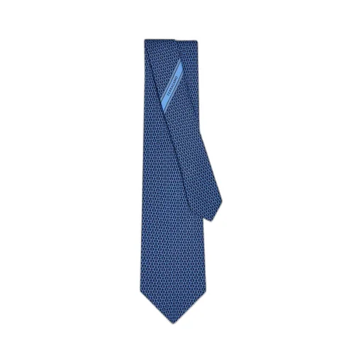 Ferragamo Gancini Print Pointed-Tip Tie