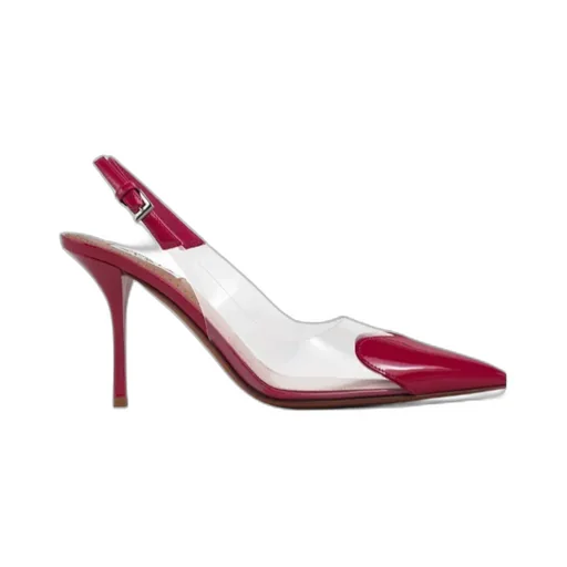 Heart-Toe Slingback Pumps