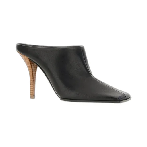 Square-Toe High-Heeled Sandals