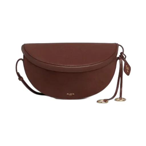 Hip East West Bi-Material Bag In Leather