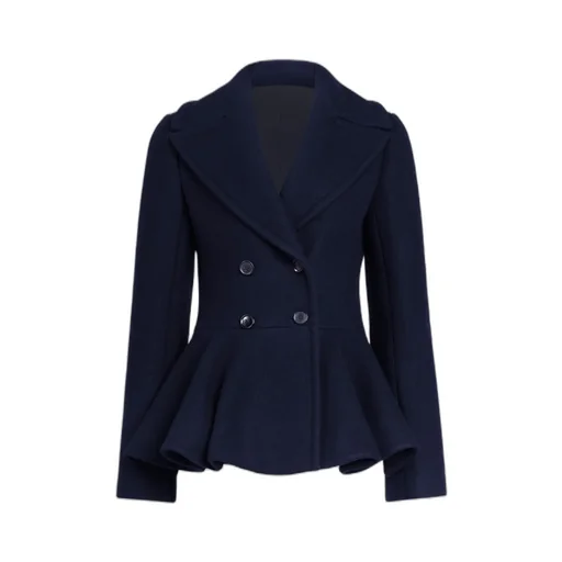 Peplum Wool Caban