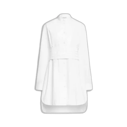 Wrap Cotton Poplin Dress