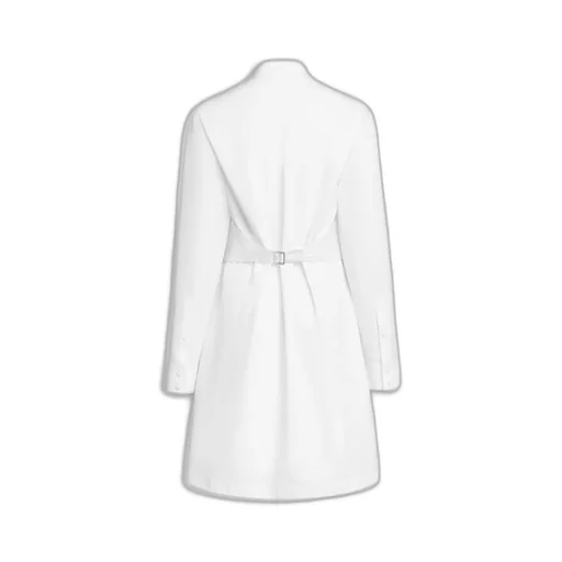 Wrap Cotton Poplin Dress