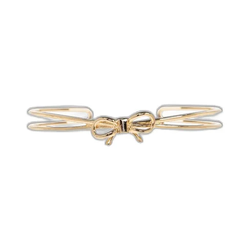 Ferragamo Logo Engraved Bow Bracelet