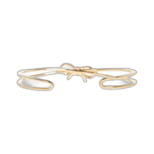 Ferragamo Logo Engraved Bow Bracelet