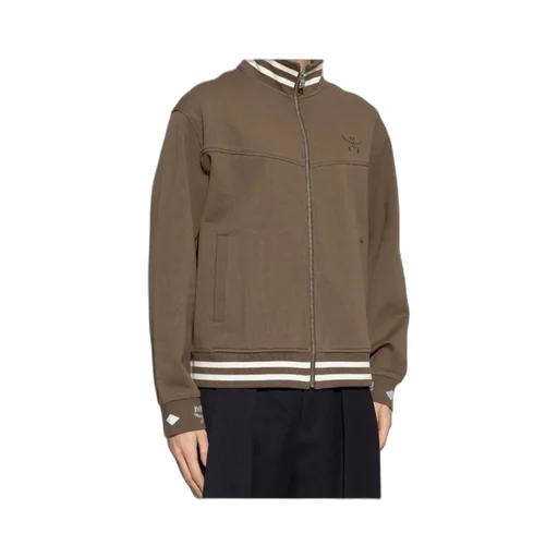 Long-Sleeved Zippered Sweatshirt