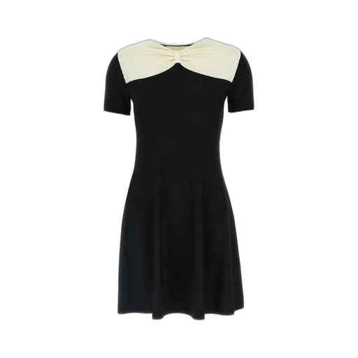 Valentino	Bow Detailed Short-Sleeved Mini Dress