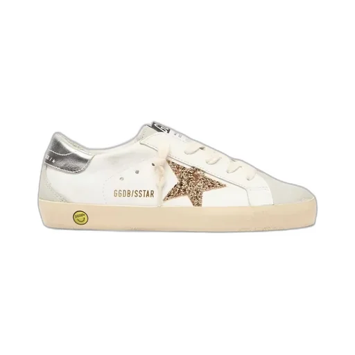 Golden Goose Kids Superstar Glittered Low-Top Sneakers