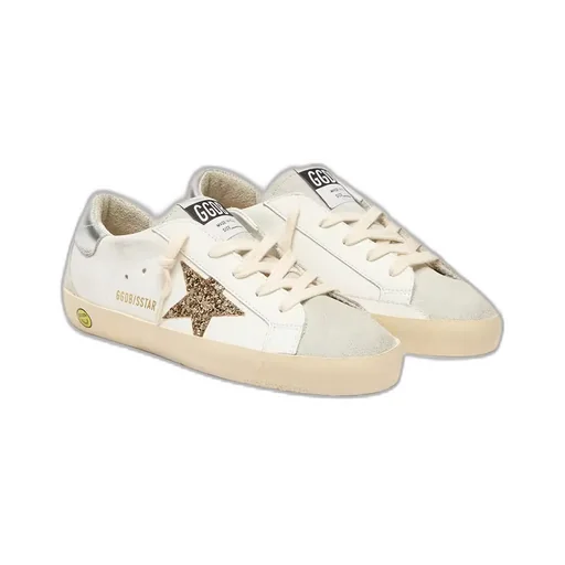 Golden Goose Kids Superstar Glittered Low-Top Sneakers