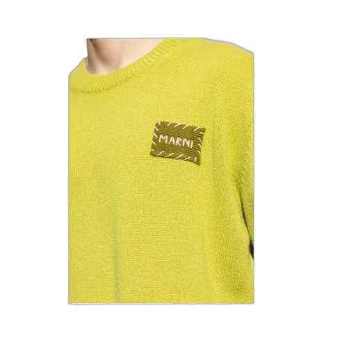 Marni Logo Patch Crewneck Jumper