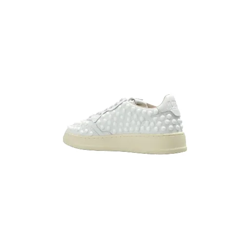 Autry Medalist Studded Lace-Up Sneakers