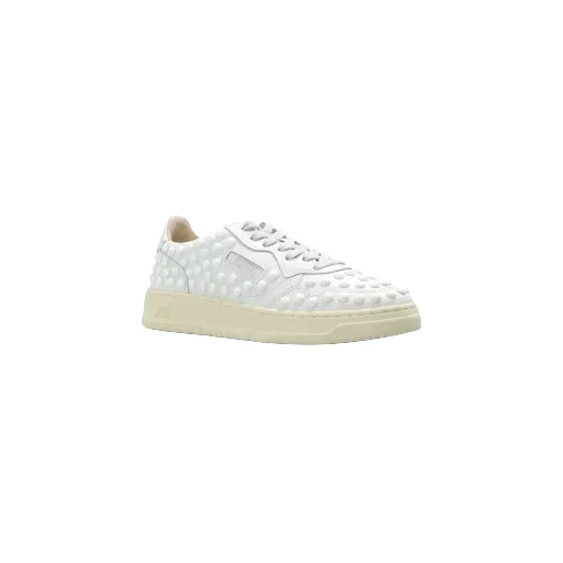 Autry Medalist Studded Lace-Up Sneakers
