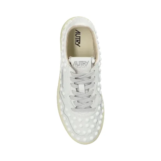 Autry Medalist Studded Lace-Up Sneakers