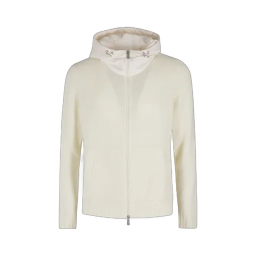 Hooded Zip-Up Knitwear
