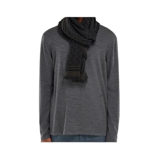 Ferragamo Fringed Hem Gancini Scarf