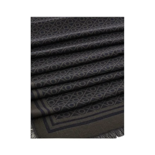 Ferragamo Fringed Hem Gancini Scarf