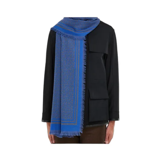 Ferragamo Fringed Hem Gancini Scarf