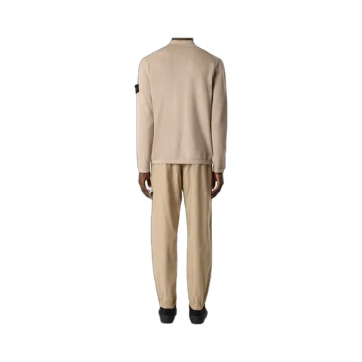 Loose-Fit Long-Sleeve Polo With Ribbed Trims
