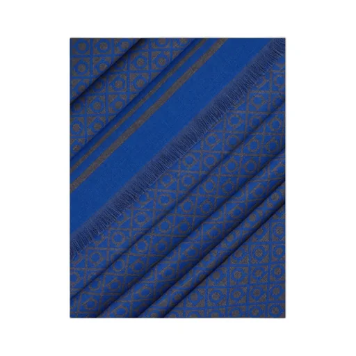 Ferragamo Fringed Hem Gancini Scarf