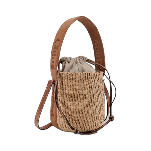 Chloé Woody Drawstring Small Basket Bag