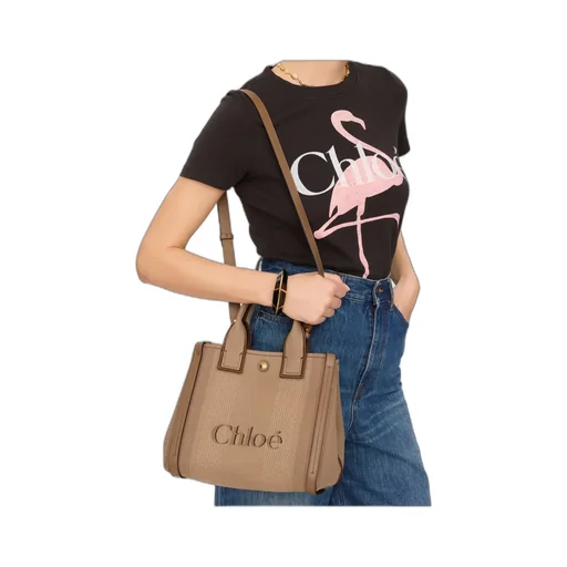 Chloé Carry Logo Detailed Small Tote Bag