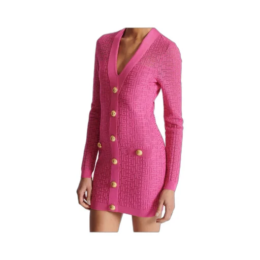 Monogrammed Knit Dress
