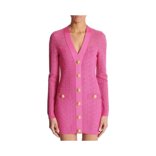 Monogrammed Knit Dress