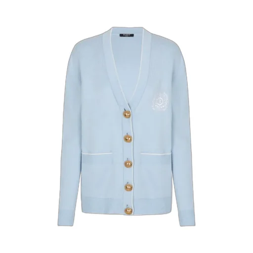 Emblem Button Cardigan